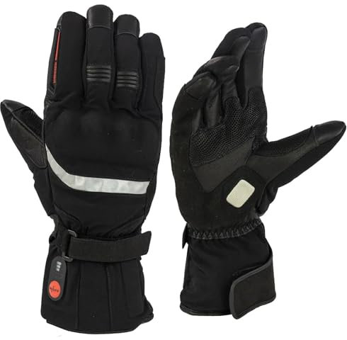 MIDA MG-1 Heated CE Motorcycle Gloves Electric Rechargeable 7.4V 2200mAh Battery Windproof Waterproof Winter Thermal Motorbike Gloves (S)