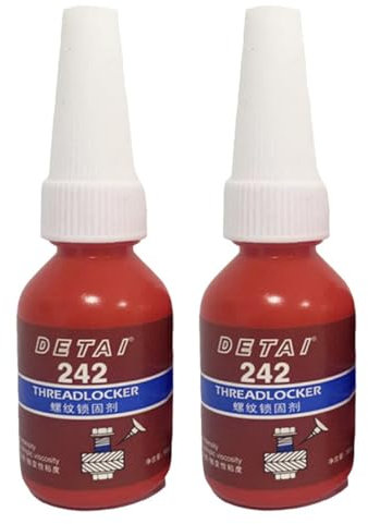 2 Colle D'étanchéité Pour Vis Métalliques, Frein Filet Bleu Résistance Moyenne, Colle D'étanchéité Colle Métallique, Fixation De Vis Et Mastics De Filetage, Frein-Filet, Joint De Frein Fileté
