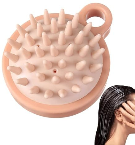 Brosse de massage pour shampoing | Masseur de cuir chevelu, brosse à cheveux humide et sec (avec poils en silicone), brosse de soins capillaires pour la relaxation de la tête, brosse de massage pour h
