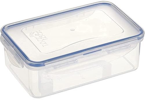 AMK® Lock and Lock Rectangular Food Storage Container 350ml Airtight Seal BPA Free Plastic Suitable for Meal Prep