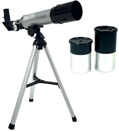 Oypla Astronomical 360-50 Portable Refractor Telescope with Lightweight Tripod - 60x Magnification