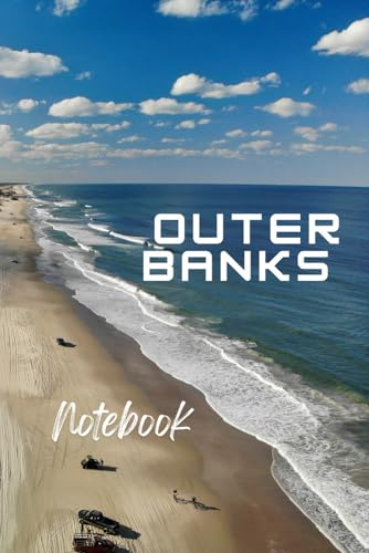 Outer Banks Notebook: A Beautiful Outer Banks Beach Blank Lined Paperback Notebook