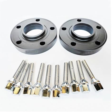 Entretoise Roue Entretoises De Roue 5 X 120 Mm 72,6 Mm avec Boulons Coniques 12 X 1,5 Mm pour BMW E30 E36 E38 E60 E65 E90 E91 E92 E93 F01 F02 Élargisseurs Voie(30mm Black)