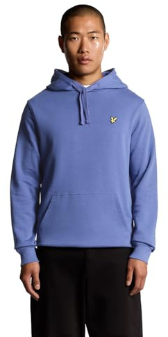 Lyle & Scott Mens Logo Hoodie Long Sleeve Cotton Twilight L