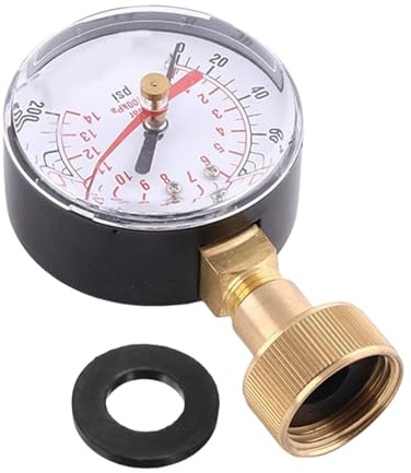 Wassermanometer für Zuhause 0-14 Bar 3/4 Zoll Gewinde Prüfgerät