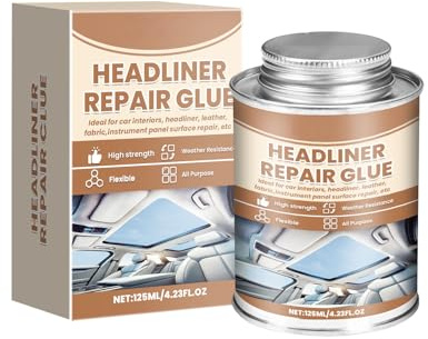 Headliner Repair Glue,Dachhimmel Kleber für Autos,Auto Dachhimmel Reparatur Kleber,Geeignet zur Reparatur von Autodächern,Innenräumen,Sitzleder,Hochtemperaturbeständig,125ML
