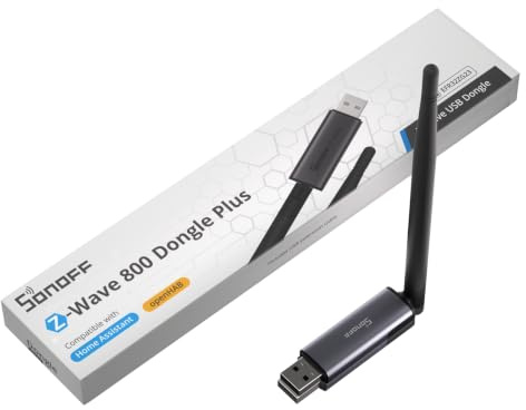 SONOFF Z-Wave 800 Dongle Plus (Dongle-PZG23), USB-Stick mit EFR32ZG23, kompatibel mit Home Assistant und openHAB, S2-Sicherheit, stabile und weitreichende Smart-Home-Steuerung