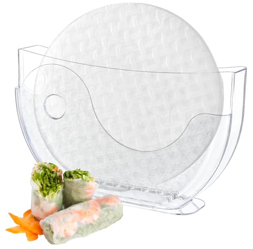 Rzspher Ice Paper Water Bowl Holder 28 cm, Rice Paper Water Bowl Rice Paper Summer Rolls Rice Container Rice Paper Holder, Spring Rolls Water Bowl (Rice Paper Not Included)
