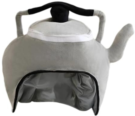 Chatonshen , Gorro de Tetera, Sombrero para Disfraz de Cosplay, Gorro de Peluche con Diseño de Dibujos Animados, Diseño Divertido Hecho de Material Suave P
