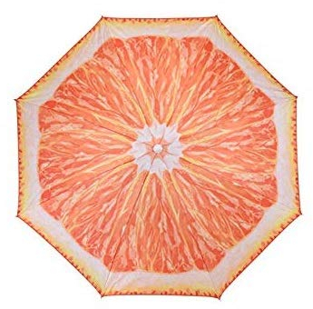 Meinposten Sonnenschirm Ø 150 cm Strandschirm knickbar Schirm Balkonschirm Gartenschirm (Orange)