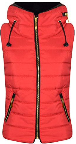 A2Z 4 Kids Girls Puffer Gilet - Gilet Puffer 466 Red 9-10