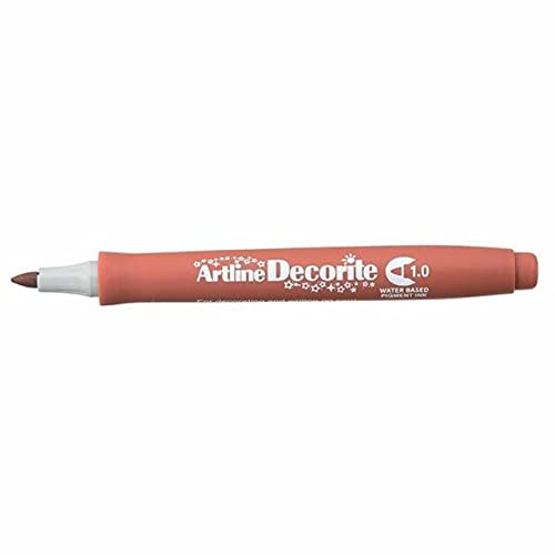 Artline 'Decorite' Brown Marker Pen 1.0mm for Card, Glass, Metal and Plastic
