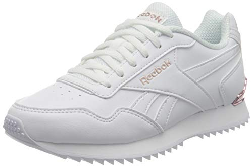 Reebok Royal Glide Ripple Clip, Sneaker Donna, White/Rose Gold/Pearlized, 36 EU