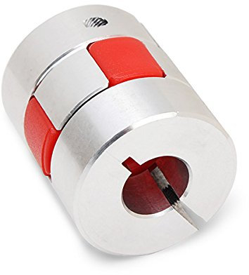 KingLan 10Mmx12Mm Aluminum Flexible Spider Shaft Coupling Od25Mm x L30Mm Cnc Stepper Motor Coupler Connector