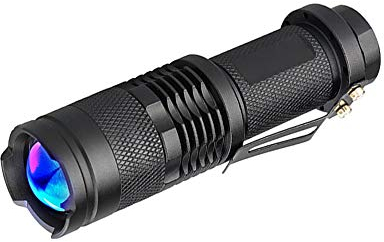 WESLITE UV Taschenlampe 365nm, UV Lampe Zoombare Ultraviolette Taschenlampe Schwarzlicht UV Licht Taschenlampen für Gelddetektor Dokumentenprüfung Jagd Skorpione Rock Art Fotografie