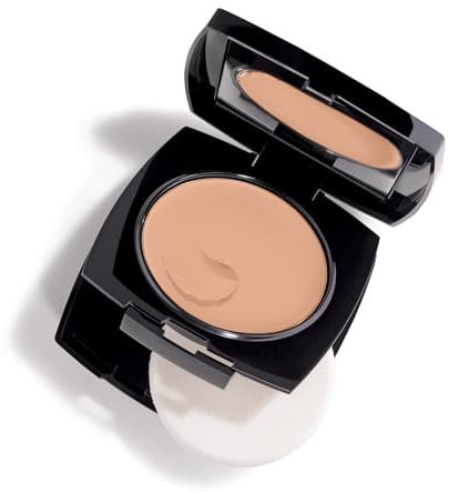 Avon True Flawless Cream To Powder Compact 3-in-1 Concealer, Foundation & Powder Natural Beige - True Blue IQ Color Technology