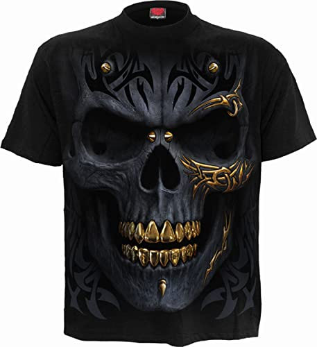 Spiral - Schwarz Gold - T-Shirt Schwarz - XXL