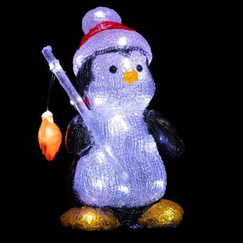 Feeric Lights & Christmas - Pingouin Lumineux extérieur h25cm 30 LED à Piles