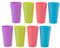TOYANDONA Plastic Cup, Plastic Tumbler Set 8 Pieces Reusable Water Cup Colorful Stacking Cups Mugs for Indoor Outdoor Parties - Random Color