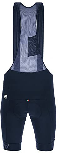 Santini Salopette Ciclismo Uomo Impact Anti-Taglio (S, Blu Nautica)