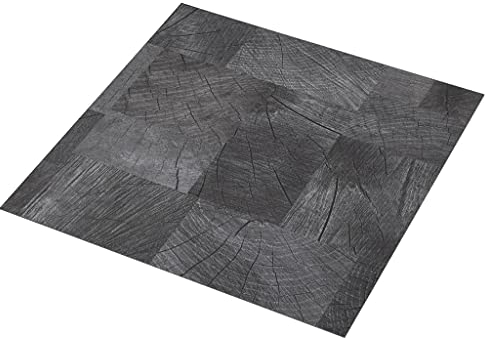 Ksodgun Planchas autoadhesivas de PVC para suelo (55 tablones, 5,11 m², estructura de madera gris)