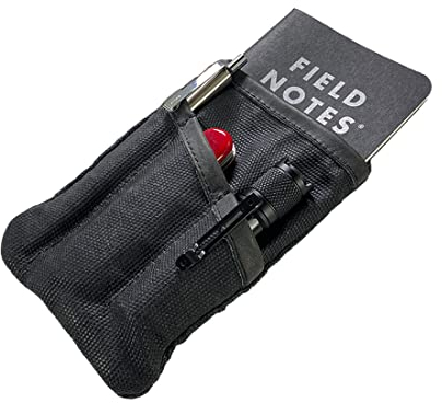 Hide & Drink, Bolsa de bolsillo multiherramienta, bolsa compacta multiusos EDC con cremallera, mini estuche de herramientas de camping, lona encerada, funda para cuchillos, organizador delgado hecho a