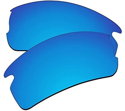 EZReplace Verres de rechange pour lunettes de soleil Oakley Flak 2.0 OO9295 (verres polarisés), Bleu glacier, taille unique