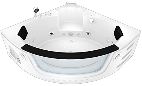 AcquaVapore Whirlpool Pool Badewanne Eckwanne Wanne W05 140x140cm mit Farblichtherapie