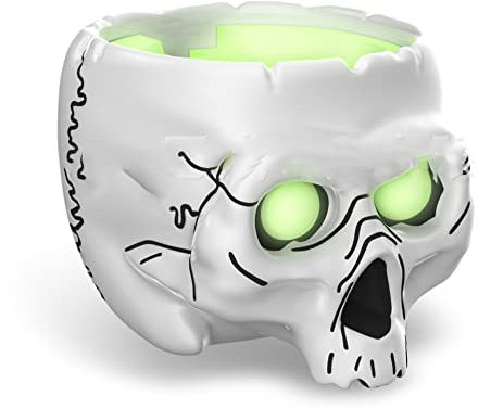 Aokicase For Amazon Echo Dot 4 / Echo Dot 5 Holder Skull Stand Mount with Integrated Cable Management, No Screws Required, Speaker Accessories Rack (Alexa Echo Dot 4/ Echo Dot 5, White) JSZ01