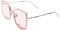 ISHEEP Occhiali da Sole Rettangolari Leggeri per Uomo e Donna. (rosa) SIS-06 -PK