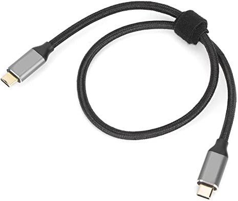 Cable USB C a USB C, DC 20V 5A 100W PD Tipo C Cable de Carga Rápida USB 3.1 Cable Macho de Doble Cabeza para Teléfono Móvil Tablet Laptop (0,5 m)