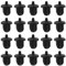 YINETTECH 20 Stück 6,35 Mm Silikon-Anti-Staub-Stecker Buchse Staubschutz Anti-Staub-Klinkenstecker Stopfenkappe Zubehör für Verstärker DVD Karaoke Schwarz