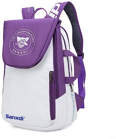 SPORTARC Tennis-Paddel-Rucksack, Squash, Badmintonschläger, Tasche, Schläger, Tragehandtasche, Violett