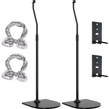 Pack of 2 Adjustable Speaker Stand for Bose Floor Stand for Bose OmniJewel Lifestyle 650, Surround Speaker 700 Height Adjustable Extend 33 to 42 for OmniJewel 650 & Surround 700 Speaker