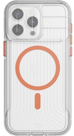 Tech21 Evo Max case for iPhone 15 Pro Max- Compatible with MagSafe - Impact Protection Case - Lanyards included - Vivid Orange