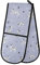 Double Oven Gloves Purple Dalmatian Dog Heart Heat Resistant Pot Holder Oven Mitt Gloves for BBQ Cooking Baking Grilling Microwave