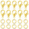 ALEXCRAFT 925 Sterling Silber Kettenverschluss Gold Ketten Verschlüsse Armband Verschluss für DIY Schmuckherstellung