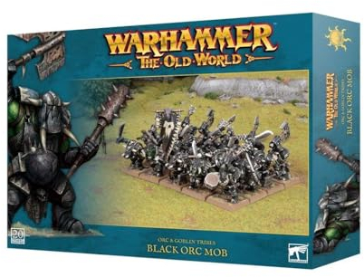 Warhammer Games Workshop alte Welt - Ork- und Koboldstämme: schwarzer Orc Mob