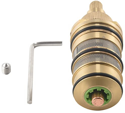 Steowsey Cartuccia Termostatica per Doccia nel per Bagno e Maniglia per Miscelatore Valvola Miscelatrice Doccia Bar Miscelatore Doccia Doccia Valvola Miscelatrice