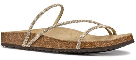 Geox D BRIONIA R C, Women’s Flat Sandal, Lt Taupe,