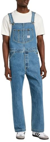 Lee Bib Tuta Intera, Mid Wash, S Uomo