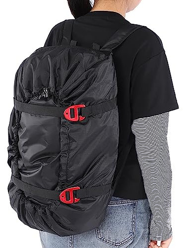 Seilsack für Kletterseile, Wasserdichter Seiltasche für Kletterseile Faltbar Kletterseil Tasche Tragbar Klettern seilsack, für Outdoor Klettern Trekking Wandert Camping (Black)
