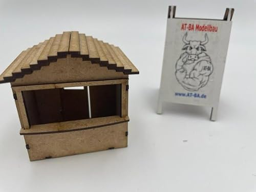 AT-BA Modellbau 220110 Slotcar-Deko Verkaufsstand Variante 1