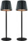 Led Tischleuchte Kabellos mit 3 Lichtfarben, 2 Stück Outdoor Tischlampe Kabellos IP54 Wasserdicht, Led Tischlampe Akku USB Aufladbar Einstellbare Helligkeit für Wohnzimmer, Camping, Bar