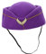 WESIEVYA Eleganter Stewardess Hut Für Damen Airline Attendant Cosplay Accessoire Mit Glatter Textur Für Kostümpartys Und Bühnenaufführungen Dekorativer Pillbox Hut Lebhaften Farben