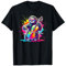 Splash Art Cellist Fauler Bär Faultiere Cello T-Shirt