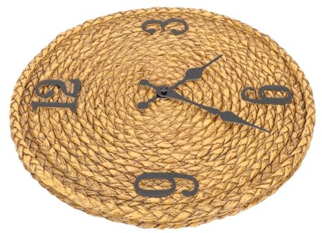 MUSISALY Stylish Hanging Clock Outdoor Wall Clock Rustic Home Decor for Garden Living