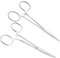 2 Diversi Tipi pinze emostatica, pinzette per animali domestici, pinze emostatiche con potente mascella seghettataw, Pinzette in Acciaio Inox per Pulizia dell'Orecchio di Animali Domestici, 12.5cm