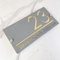 Outdoor House Number Plate, Suspended Design Custom House Number Plate, Modern Acrylic Laser Cut 3D Street Name Sign (Grey&Gold)