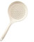 Espumadera de silicona apta para lavavajillas con mango ergonómico, para uso diario en la cocina (blanco)